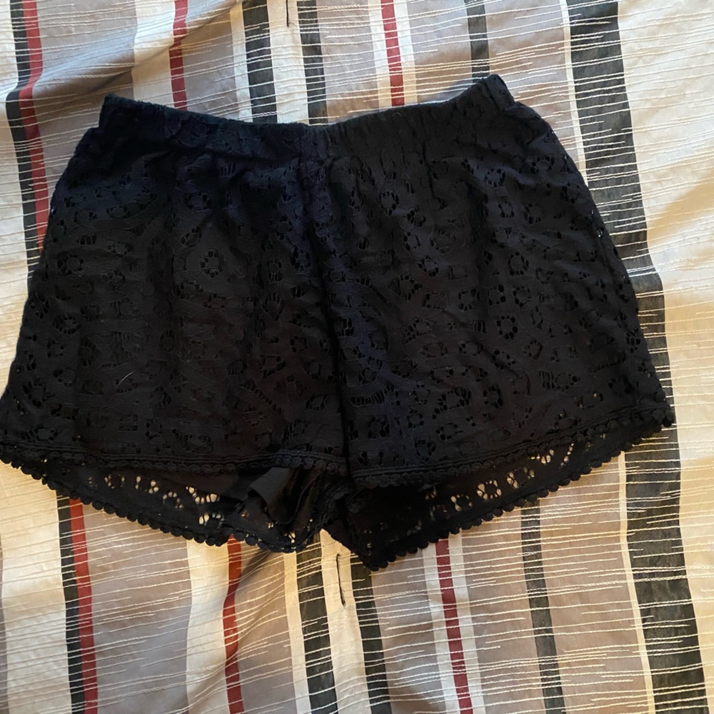 Lacy black 60% cotton 40% nylon shorts very cute